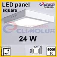 LED panel SN 24W, 4000K, VK, Aufputz-Deckenleuchte, eckig